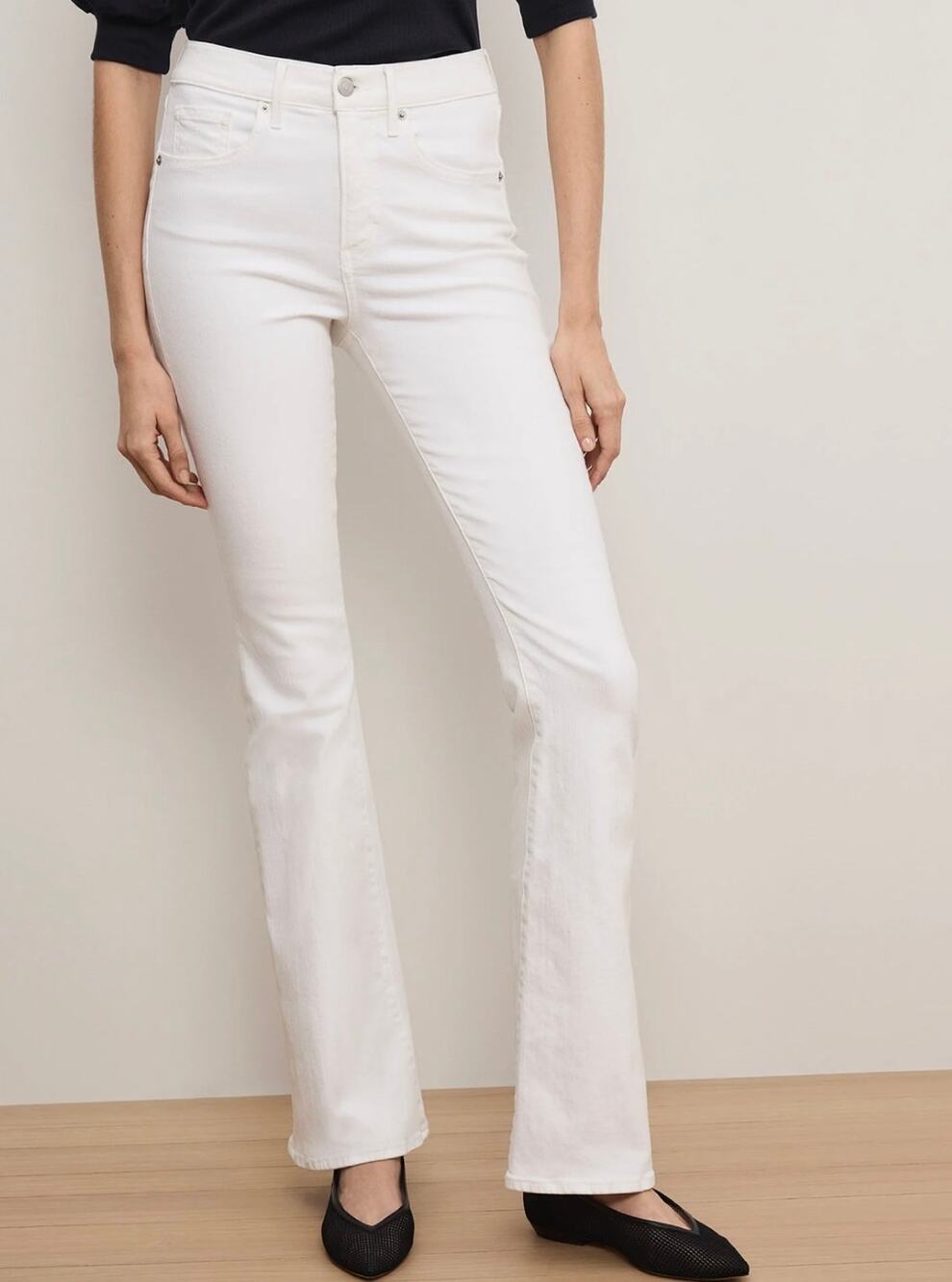 NEW Veronica Beard Beverly Skinny-Flare Jean White size 25